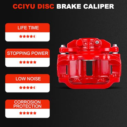 cciyu Rear Right Disc Brake Caliper Assembly With Bracket 18-B4727 - size: Rear Right[18-B4727]