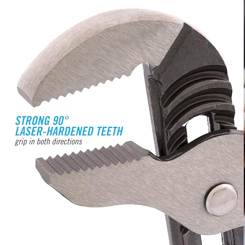 Channellock 3pc Tongue & Groove Pliers Set GS-3 - Laser Heat-Treated Teeth, High Carbon Steel - 6.5", 9.5", 12" - size: 3 Piece Set, 6.5", 9.5", 12"