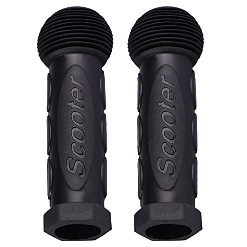Kids Scooter Handle Grips Replacement Handlebars for 2/3/4 Wheels Child Kick Scooters Bike Rocking Car Push Cart, 9 Color Available, 2-Pack - color: Black