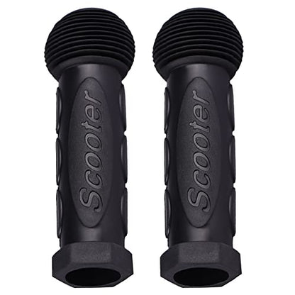 Kids Scooter Handle Grips Replacement Handlebars for 2/3/4 Wheels Child Kick Scooters Bike Rocking Car Push Cart, 9 Color Available, 2-Pack - color: Black