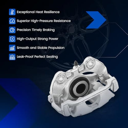 Rear Brake Caliper Assembly for Cadillac DeVille 2000-2002 4.6L - size: Rear [18-B4726 & 18-B4727]