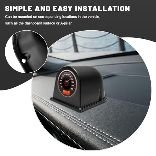 2 Inch Single Hole Gauge Dashboard Pod, 52mm Heavy Duty Plastic Auto Dash Meter Mount Gauge Pod, Universal Dash Meter Holder Interior Accessories for Cars Trucks SUVs - color: Single Hole
