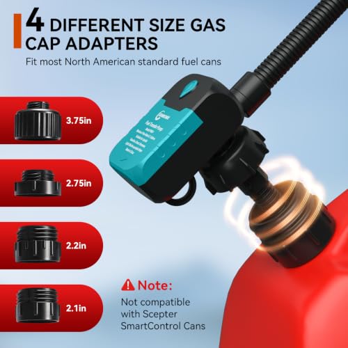 Fuel Transfer Pump with Auto-Stop,4.2 GPM electric gas can pump. - color: Blue
