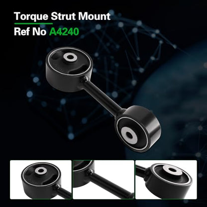 Engine Motor Mount and Transmission Mount kit Compatible with Highlander - size: 2004-2007 Highlander 2.4L