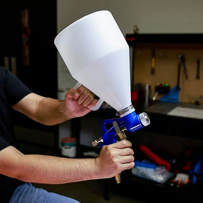 NEIKO 31227A Drywall Texture Sprayer, Air Texture Gun with 1.2 Gallon Hopper Gun, 3 Nozzles: 4 mm, 6 mm, 8 mm, Stucco Mud or Popcorn on Walls and Ceiling, Knockdown, Spray Gun with Handle - style: Texture Spray Gun