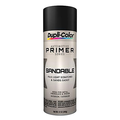 Dupli-Color - DAP1698-6 PK (EDAP16987-6 PK) Black Sandable Primer - 12 oz. Aerosol, (Case of 6) - color: Black Hot Rod, size: 12 Ounce (Pack of 6)