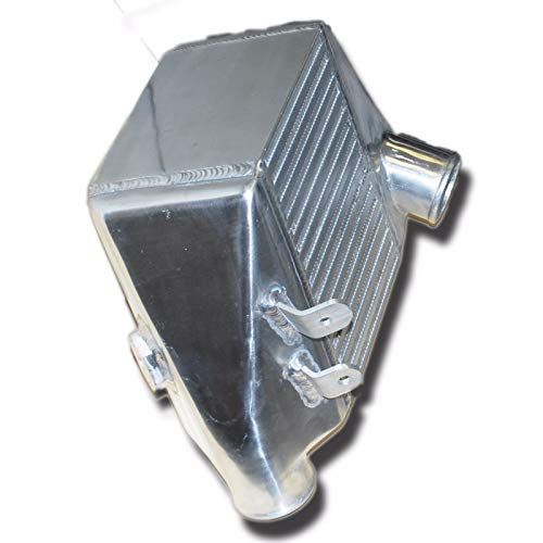 Intercooler, 13.50" x 8.25" x 5.125" Aluminum Intercooler Kit, 2" O.D Inlet One Side Mount Turbo Upgrade Intercooler Silver - size: 13.50" x 8.25" x 5.125"