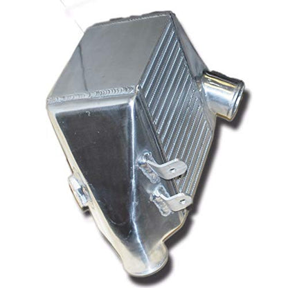 Intercooler, 13.50" x 8.25" x 5.125" Aluminum Intercooler Kit, 2" O.D Inlet One Side Mount Turbo Upgrade Intercooler Silver - size: 13.50" x 8.25" x 5.125"