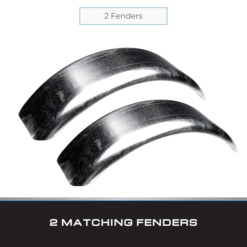 Tie Down Trailer Fenders Single Axle - 16 Gauge Galvanized Steel - 8" Wheel Size - 20" long 7" wide 6" tall (2 Matching Trailer Fenders) - size: 20" x 7" x 6", style: 2 Fenders