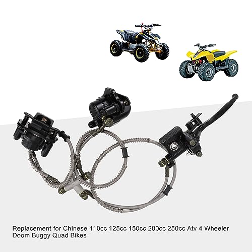 GOOFIT Front Disc Brake Master Cylinder Hydraulic Caliper Assembly Replacement for Chinese 110cc 125cc 150cc 200cc 250cc ATV Four Wheeler Buggy Quad Bike