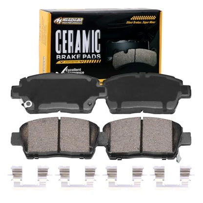 Ceramic Front Brake Pads Compatible with 2012-2015 Scion iQ;2004-2006 Scion xA/xB;2000 Toyota Celica;2001-2005 Toyota Echo;2000-2005 Toyota MR2 Spyder;2001-2009 Toyota Prius(D822) - color: HZ822