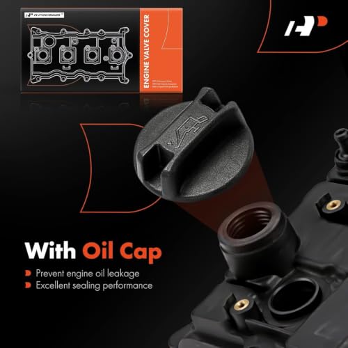 A-Premium 2.5L Engine Valve Cover Kit, with Gasket & Bolt & Oil Filler Cap - style: 2013-2018 Altima & Rogue
