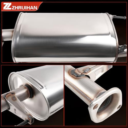 Stainless Steel Exhaust Muffler Pipe System Replacement Kit - size: 2007-2014 FJ Cruiser 4.0L V6