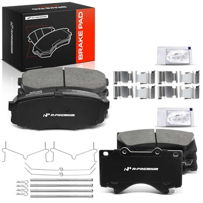 A-Premium Front and Rear Ceramic Brake Pads Compatible with Lexus & Toyota
