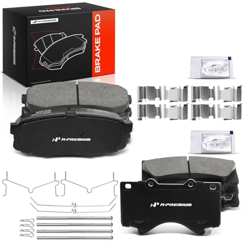 A-Premium Front and Rear Ceramic Brake Pads Compatible with Lexus & Toyota
