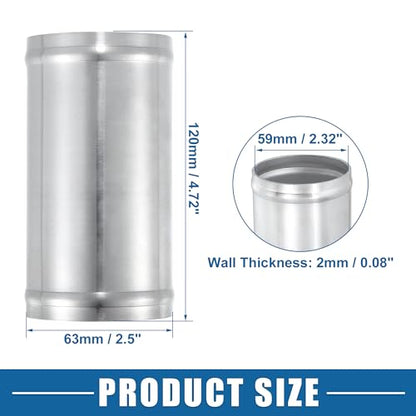 Universal Intake Piping Adapter 63mm 2.5" OD 4.72" 120mm Length - size: 63mm OD