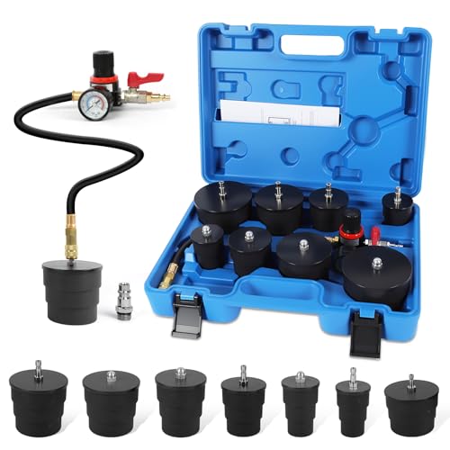 Turbo System Leakage Tester Kit 10PCS with Adapters 1-3/8 to 3-1/2"