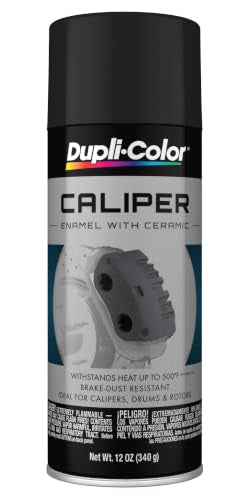 Dupli-Color Caliper Aerosol Paint, Matte, Black, 12 oz