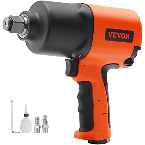 VEVOR Air Impact Wrench, 3/4-Inch Drive Air Impact Gun, Up to 1870ft-lbs Nut-busting Torque, Composite Pneumatic Impact Wrench for Auto Repairs and Maintenance Heavy Duty - size: 3/4-Inch/1870ft-lbs