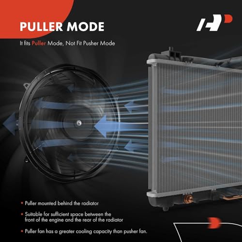 A-Premium 14'' 14 inch Slim Universal Electric Cooling Fan Assembly - style: 14 inch