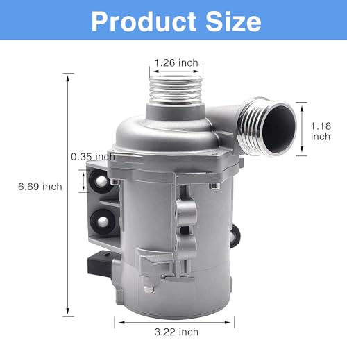 11517586925 Electric Engine Water Pump Compatible with BMW X3 Z4 X5 328i 323i 128i 528i Replaces OE# 11517546994 11517563183 11517586924 11517521584 59660