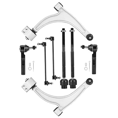 Front Suspension Lower Control Arms Kit Fit for Chevrolet Malibu 2005-2012, Fit for Saturn Aura 2007-2009, Fit for Pontiac G6 2005-2010, with Ball Joints -8 pcs