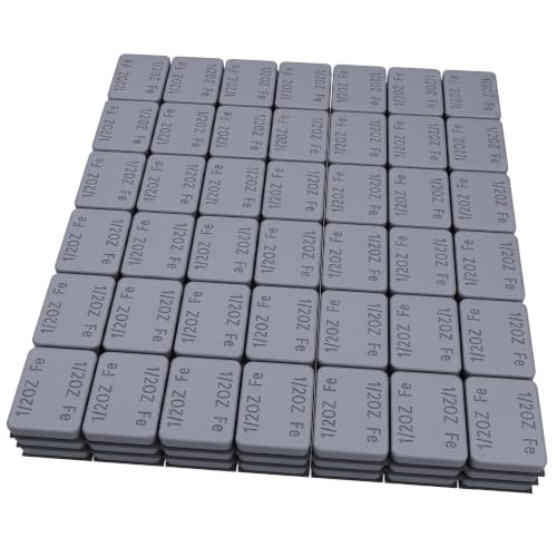 MIKKUPPA 1/2oz Gray Adhesive Stick on Wheel Weights, 0.5oz 63oz/Box - color: Grey, size: 126 PCS