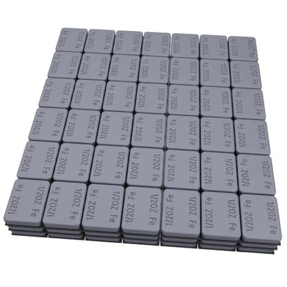 MIKKUPPA 1/2oz Gray Adhesive Stick on Wheel Weights, 0.5oz 63oz/Box - color: Grey, size: 126 PCS