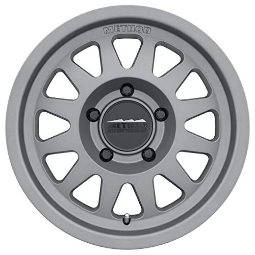 Method Race Wheels 704 Titanium 17x8.5" 5x5.5", 0mm offset 4.75" Backspace, MR70478555800 - color: Titanium, size: 17x8.5 inches, 5x5.5, 0/4.75"