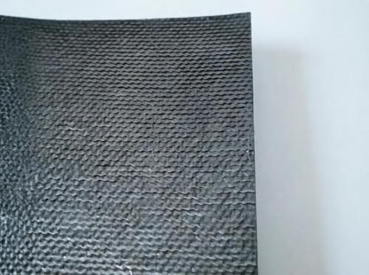 Black Fynxir Self-Adhesive Aluminized Fiberglass Cloth Heat Shield Blanket - 12"x24" Aluminum Backed Thermal Reflective Insulation Barrier for High Temp Protection (Automotive Exhaust, Firewall) - color: Black, size: 12'' X 24''