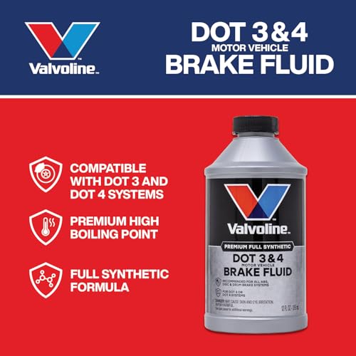 Valvoline DOT 3 & 4 Synthetic Brake Fluid, 12 oz - size: 12 fl oz