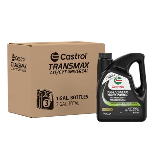 Castrol Transmax ATF/CVT Universal Automatic Transmission Fluid, 1 Gallon (Pack of 3)