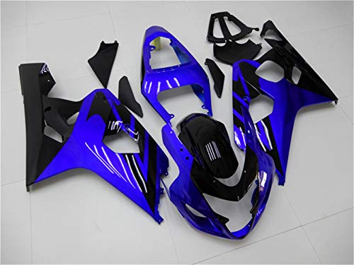 YTL Blue Black Full Fairing Fit for Suzuki 2004-2005 GSXR 600/750 - color: 005 Blue Black