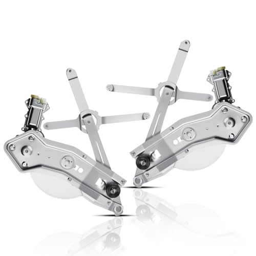 A-Premium Front Driver and Passenger Side Power Window Regulator with Motor - style: Front Driver and Passenger