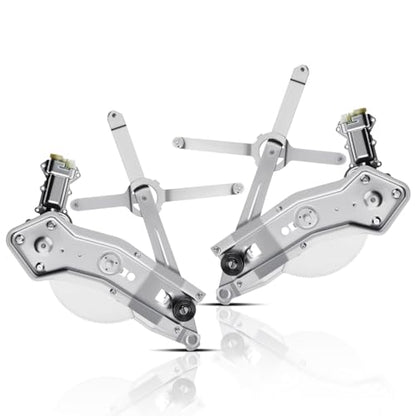 A-Premium Front Driver and Passenger Side Power Window Regulator with Motor - style: Front Driver and Passenger
