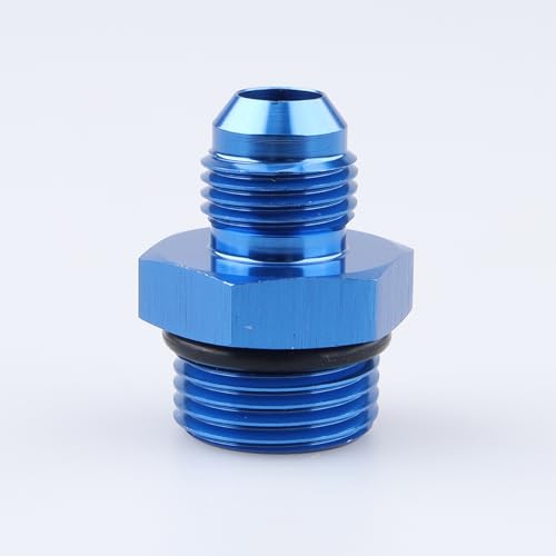 AC PERFORMANCE -6 AN Male Flare to -8 ORB Fitting Aluminum Blue - color: Blue, size: 6AN to 8AN ORB