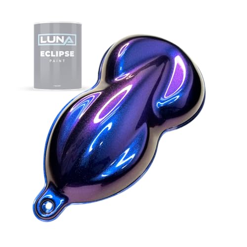 AquaViolet Metallic Color-Shift Midcoat Automotive Paint (Quart) - Ready-to-Spray Custom Finish for Use with Primer, Basecoat & Clearcoat – Luna Eclipse - color: Quart