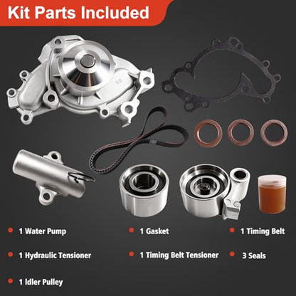 Engine Timing Belt Kit with Water Pump for 3.0L/3.3L Toyota Camry 2002-2006 - size: ZSD-006