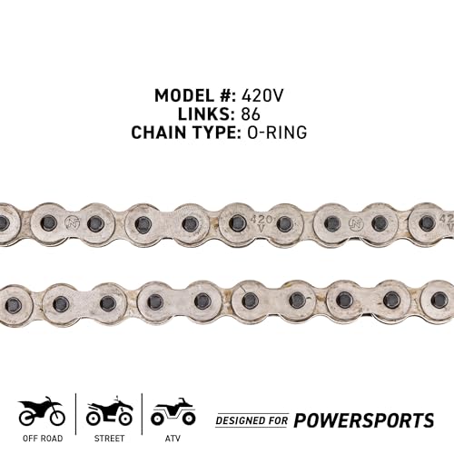 NICHE Drive Sprocket Chain Combo for Honda CRF110F Front 14 Rear 38 Tooth 420 O-Ring 86 Links - size: O-Ring Chain