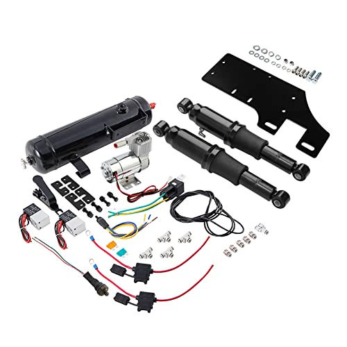 Adjustable Rear Air Ride Suspension & Tank Fit For Harley Touring 1994-2025 - color: Air Ride Suspension Tank