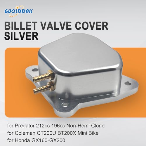 Billet Valve Cover Silver for Predator 212cc 196cc Non-Hemi Clone - color: Silver