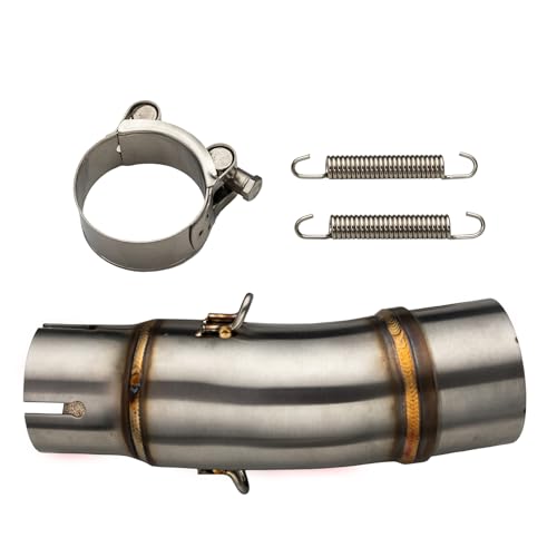 Xintre Motorcycle Exhaust Mid Pipe Compatible with Kawasaki Ninja 400 500 - size: 2018-2024
