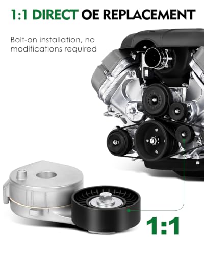 Belt Tensioner Assembly with Pulley for:-Chevy S10 1998-2003 - size: 38165