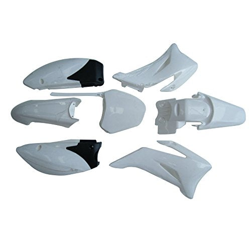 TDPRO Plastic Fender Fairing Kit for TTR-R110E Pit Dirt Bike (White) - color: White