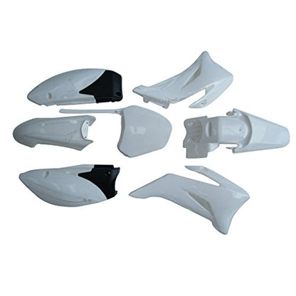 TDPRO Plastic Fender Fairing Kit for TTR-R110E Pit Dirt Bike (White) - color: White