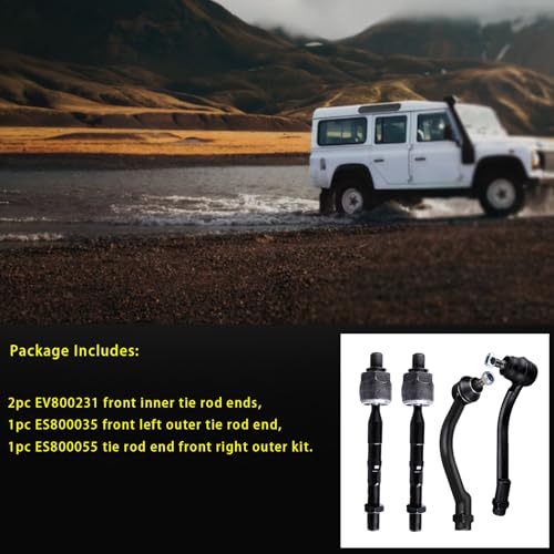 Outer Inner Tie Rod for Kia Sorento 2011-2013, for Hyundai Santa Fe 2007-12 - size: EV800231 ES800035 ES800055