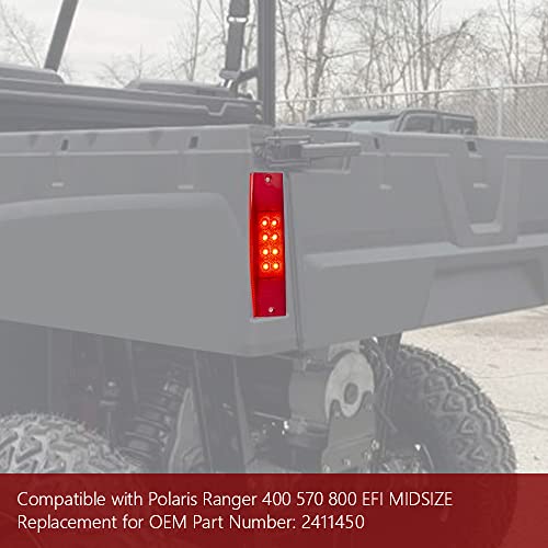 UTV Tail Light Compatible with Polaris Ranger 400 570 800 EFI MIDSIZE Red Replacement OEM 2411450(2pcs Red) - color: 2pcs Red