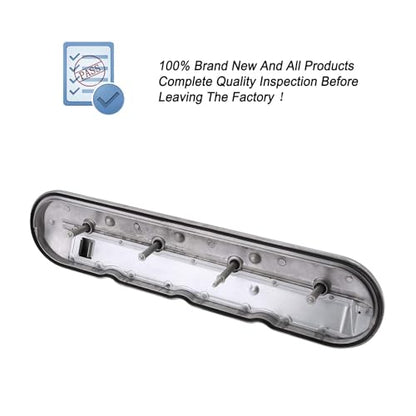 Driver Side Valve Cover with Gasket & Bolts Compatible with 1999-2008 Cadillac Escalade, Chevy Silverado, Suburban, Tahoe, Trailblazer, GMC Sierra, Yukon, Replace# 12570427 264-965