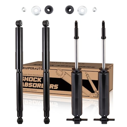 ‎KUIPERAUTO 4PCS Front & Rear Struts Assembly 344398 344385 Compatible with Dodge Ram 1500(2WD) 2002-2008 Shock Absorbers Coil Spring Assembly Replacement - size: 2x Front + 2x Rear, style: 2002-2008 RWD