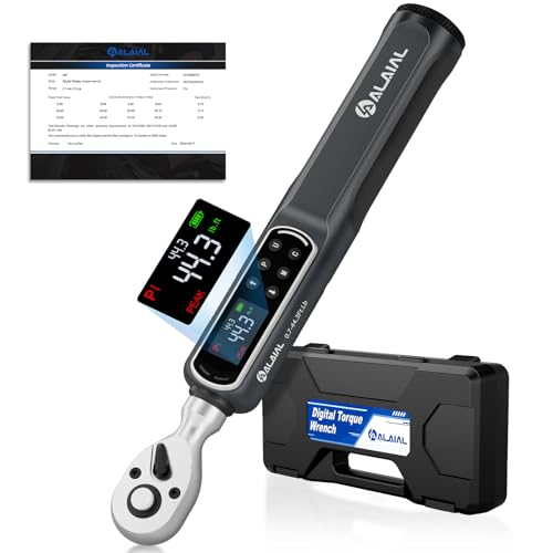 Digital Torque Wrench 3/8 Drive, 0.7-44.3 Ft.Lb ±2% Accuracy - size: 0.7-44.3 Ft.Lb/1-60 Nm-3/8"